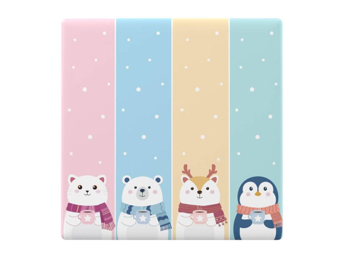 Capa/tampa decorativa para o interruptor de toque T5 SONOFF Cartoon 4C.