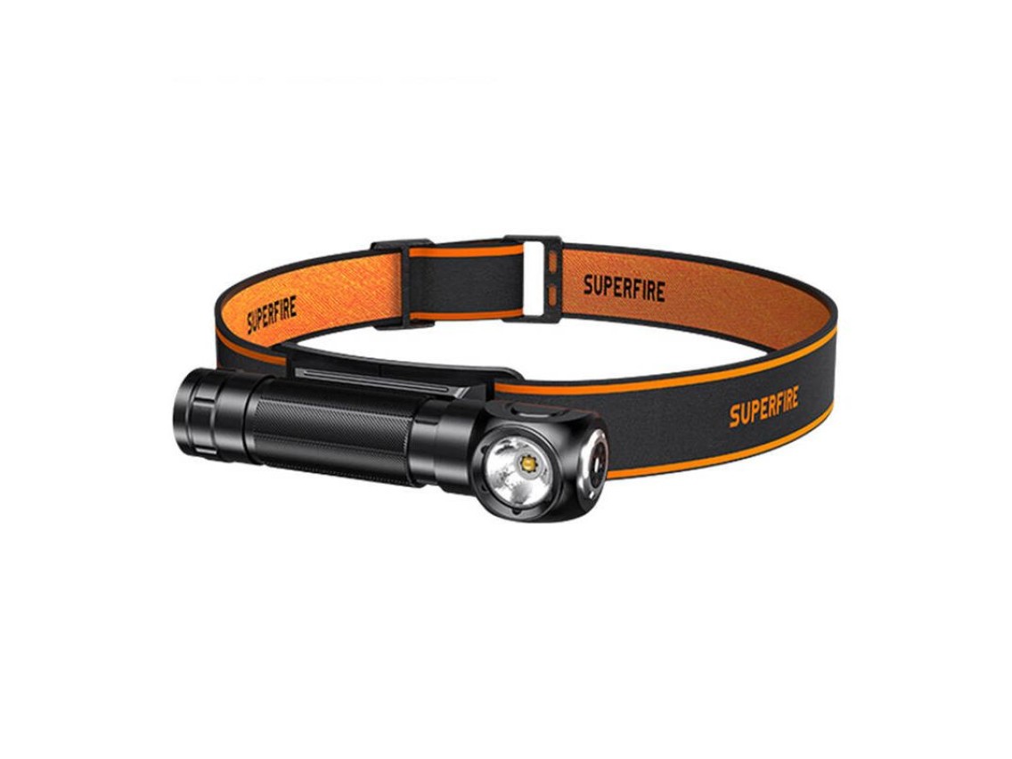 Lanterna de Cabea 2 em 1 Superfire TH04  600lm, USB-C, 5 modos, 127m