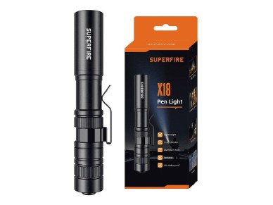 Flashlight Superfire X18 – 55lm, 5W, 5 modes, 38m