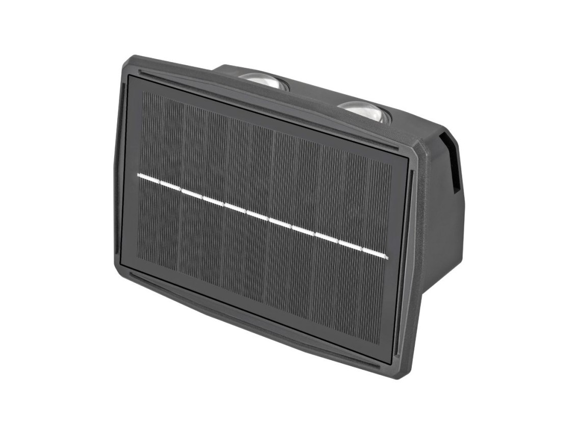 Aplique solar led 200lm 4w 3.000k