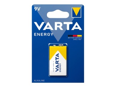 Pila alkalina energy 6lr61- 9 v (blister 1 unid.) 26,5 x 17,5 x 48,5 mm