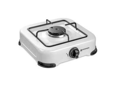 1-burner enamelled butane/propane gas stove, white, 270 x 300 x 90 mm