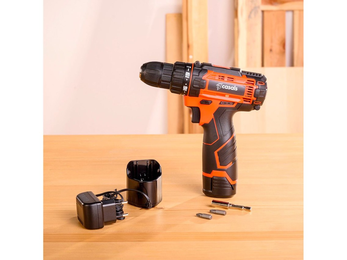 Taladro atornillador 12 v csc1205bc con maletin y accesorios