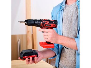 Berbequim de percusso / aparafusadora cid2050b 20 v inclui bateria + carregador