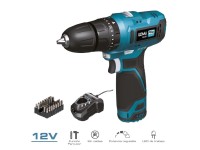 Kit de perfurao de 12 v com acessrios, bateria e carregador