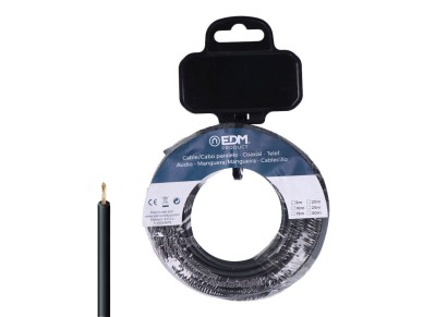 Cable h07z1-k 6 mm black 20 m