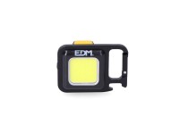 Lanterna porta-chaves multifuncional cob 6 w, tamanho 45 x 21,5 x 62 mm