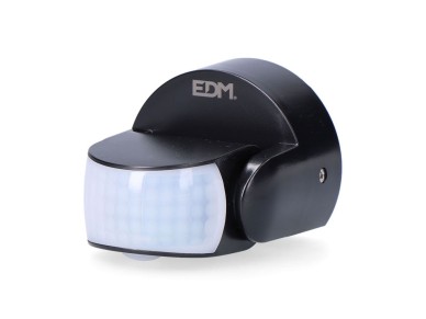 Sensor de movimento e crepsculo 15 m ip65 preto
