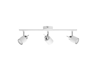 Foco 3 elementos meranti gu10 (bombilla no incluida) color blanco 8 x 47,4 x 15,5 cm