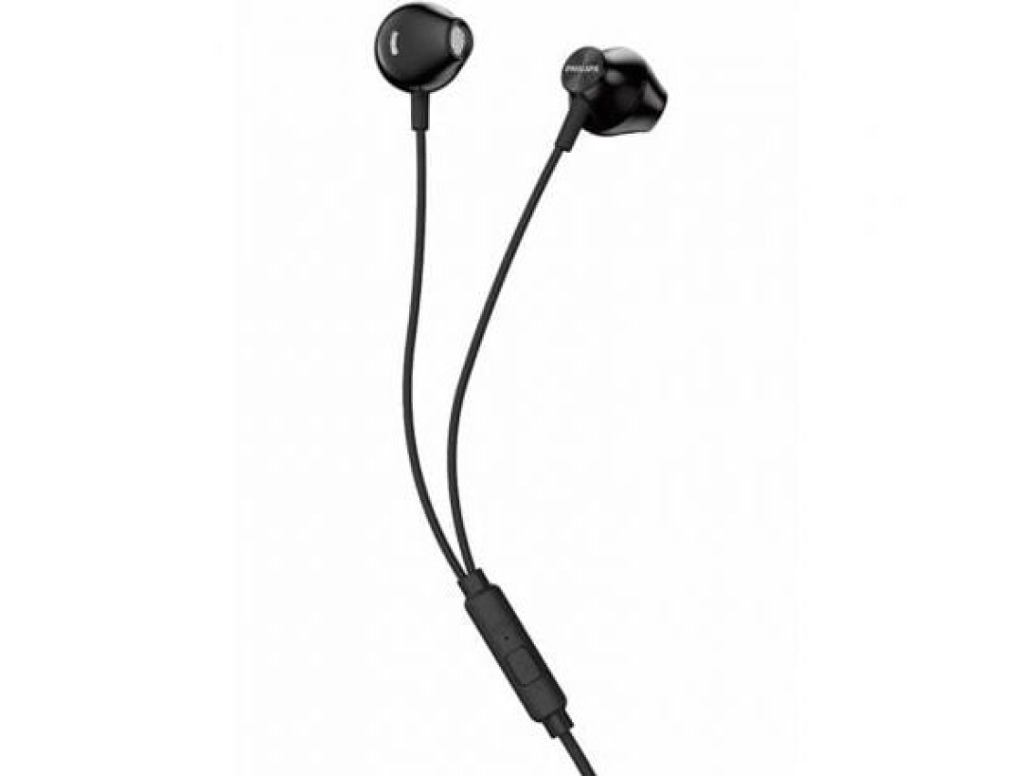Fones de ouvido intra-auriculares Philips TAUE101BK/00/conector 3,5/preto