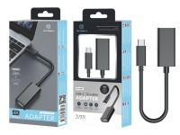 Adaptador Techancy USB-C para HDTV 4K*2K, TL7270, Preto