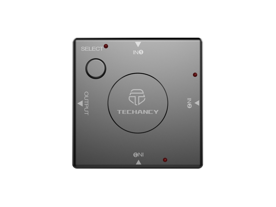 Techancy HDTV Hub 3 portas, TL7326, comutao com um toque 1080P, preto