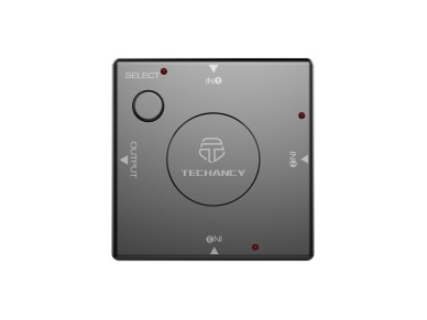 Techancy HDTV Hub 3 portas, TL7326, comutao com um toque 1080P, preto