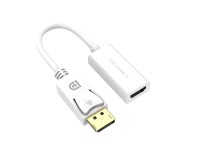 Techancy DP to HDTV Video Adapter, TL7337, 2K HD Streaming, White