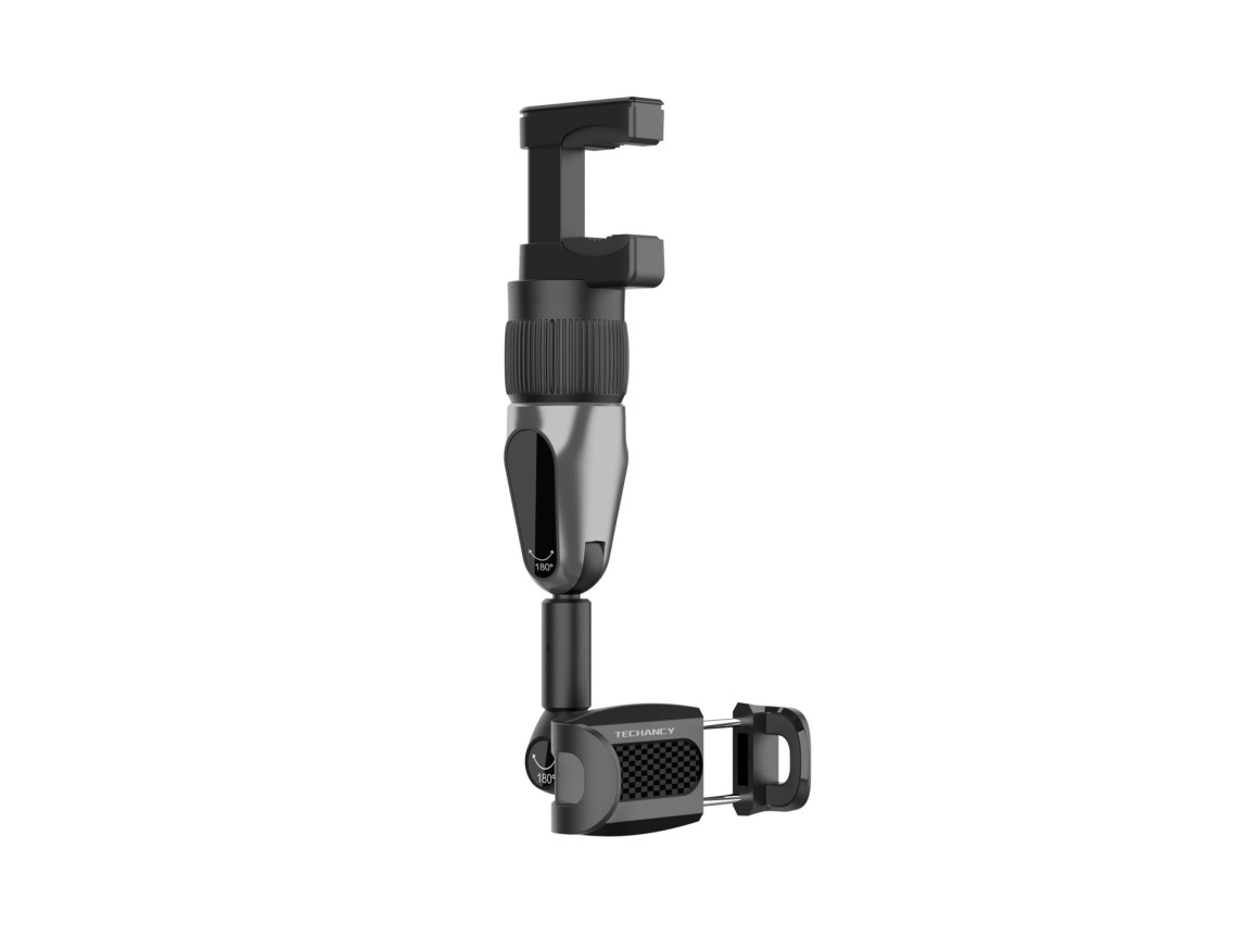 Suporte para telemvel Techancy, TI2278, suporta ajuste de ngulo de 360, instala-se no espelho ret