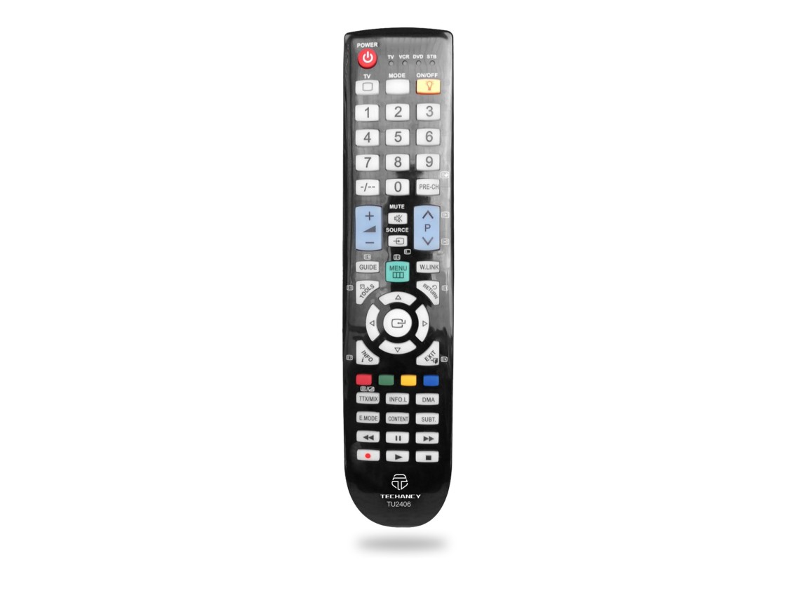 Techancy Wireless TV Remote Control, TU2406, No Setup Required, Remote Control for Samsung TVs, Blac