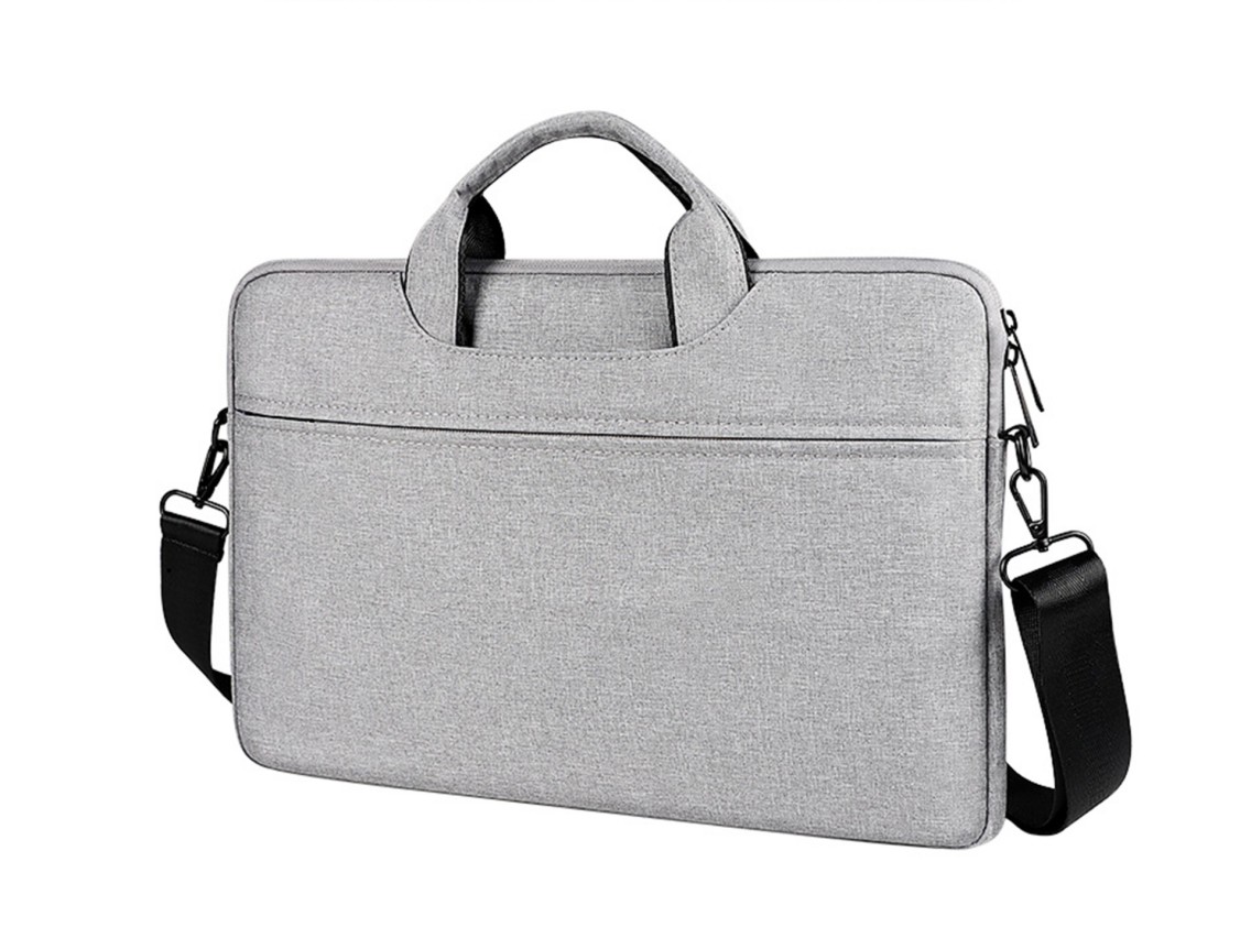 Techancy TW2778 Gray 14.1/15.4 Inch Laptop Carrying Case with Adjustable Shoulder Strap