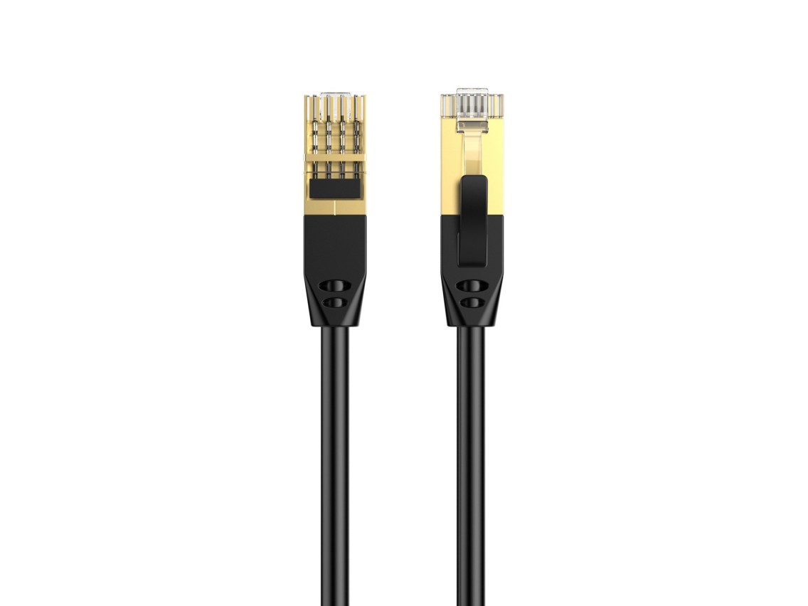 Techancy CAT-6 Network Cable, KF5233, RJ45 Gold-Plated Connector, 10 Meters, Black
