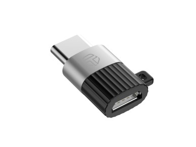 Techancy KK2104 OTG Adapter, Type C to Micro, supports charging and data transfer, compact and porta