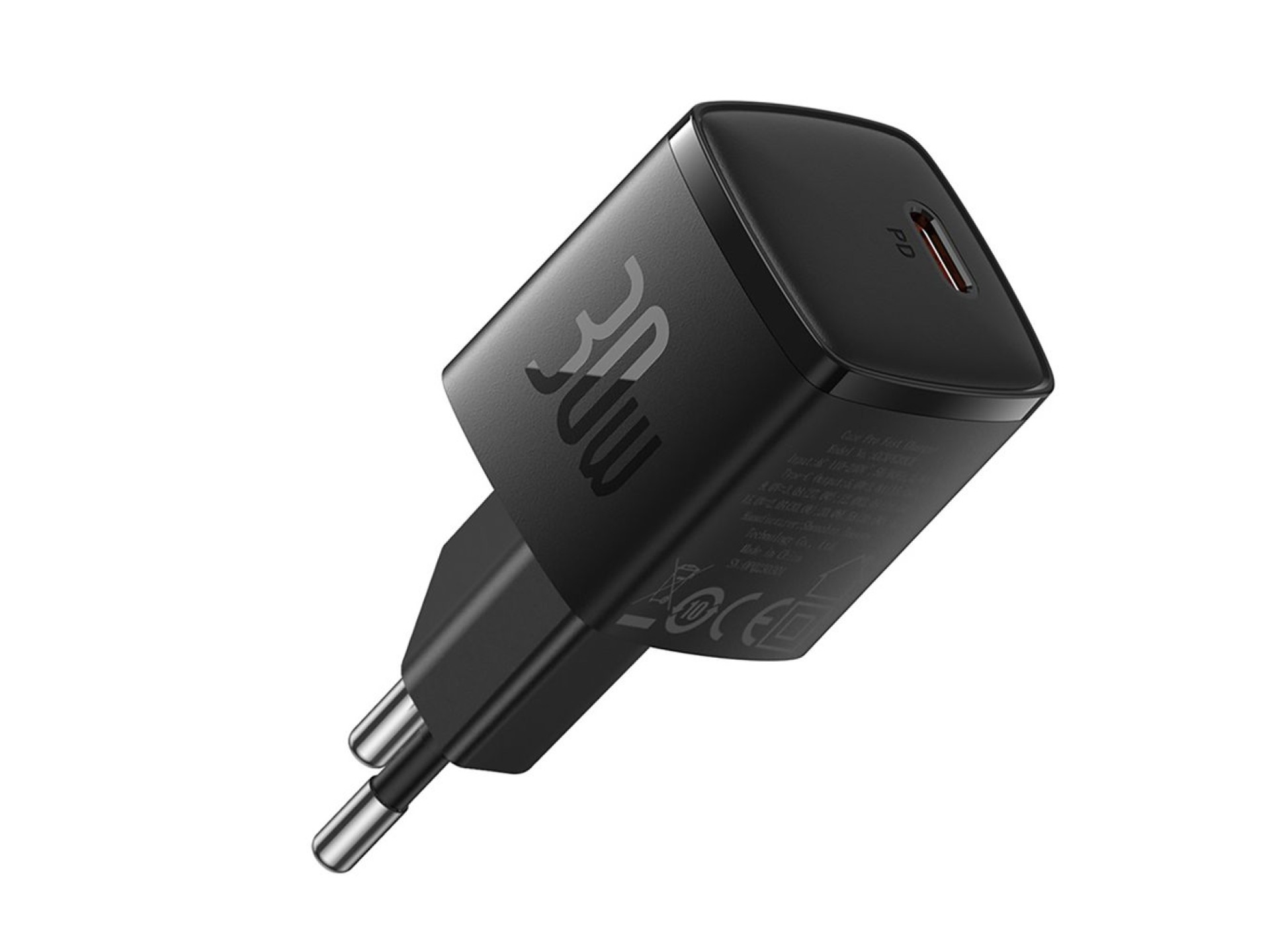 Baseus Cube Pro 30W USB-C Wall Charger - Black