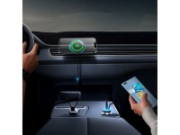 Carregador de carro indutivo MagSafe 15W USB C 25W Baseus CW01 - preto