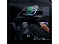 Carregador de carro indutivo MagSafe 15W USB C 25W Baseus CW01 - preto