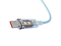 Baseus Explorer 100W USB-C - USB-C Cable with Intelligent Temperature Sensor 1m - Blue