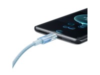 Baseus Explorer 100W USB-C - USB-C Cable with Intelligent Temperature Sensor 1m - Blue