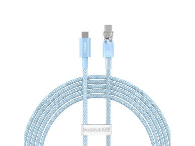 Baseus Explorer 100W USB-C - USB-C Cable with Intelligent Temperature Sensor 2m - Blue