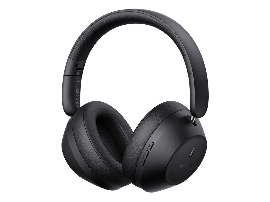 Fones de ouvido sem fio supra-auriculares Baseus Bass 30 Max Bluetooth 5.3 - Preto