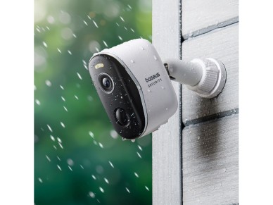 Baseus Security N1 Plus Dual 2K Outdoor Surveillance Kit (2 Cameras) – White