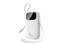 Powerbank Baseus EnerFill FC31 de 20000 mAh y 45 W con pantalla digital y 2 cables integrados (USB-