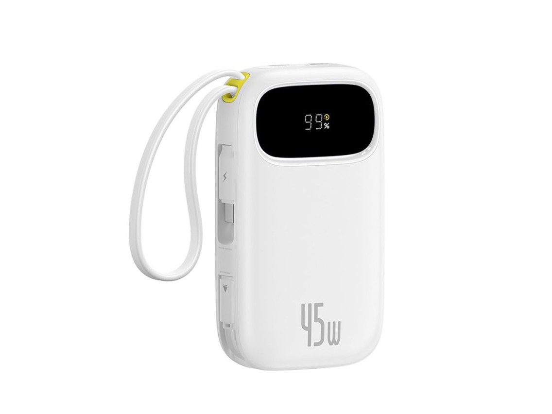 Powerbank Baseus EnerFill FC31 de 20000 mAh y 45 W con pantalla digital y 2 cables integrados (USB-