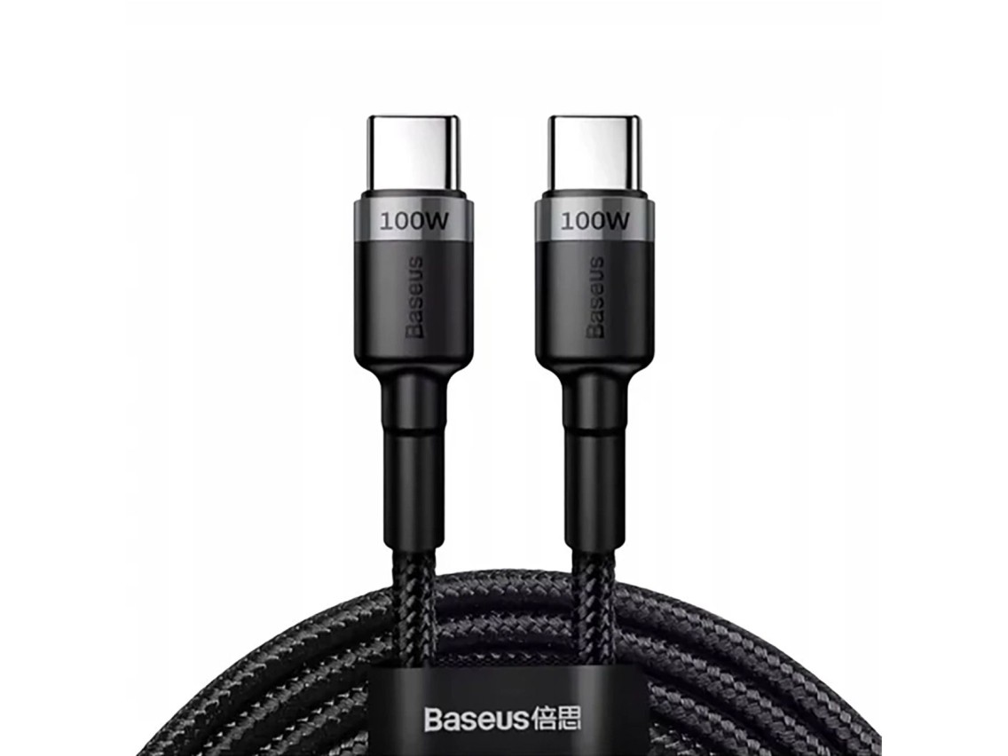 Baseus Cafule 100W PD2.0 USB-C - USB-C Cable 2m - Gray-Black