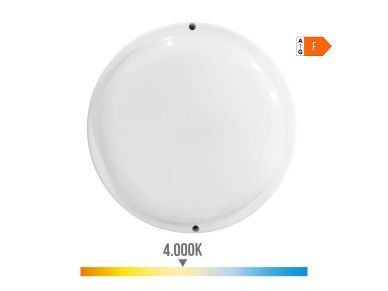 Aplique led redondo con sensor crepuscular y de movimiento 18w 1820 lm 4.000 k luz da 20,8 x 4,8 c