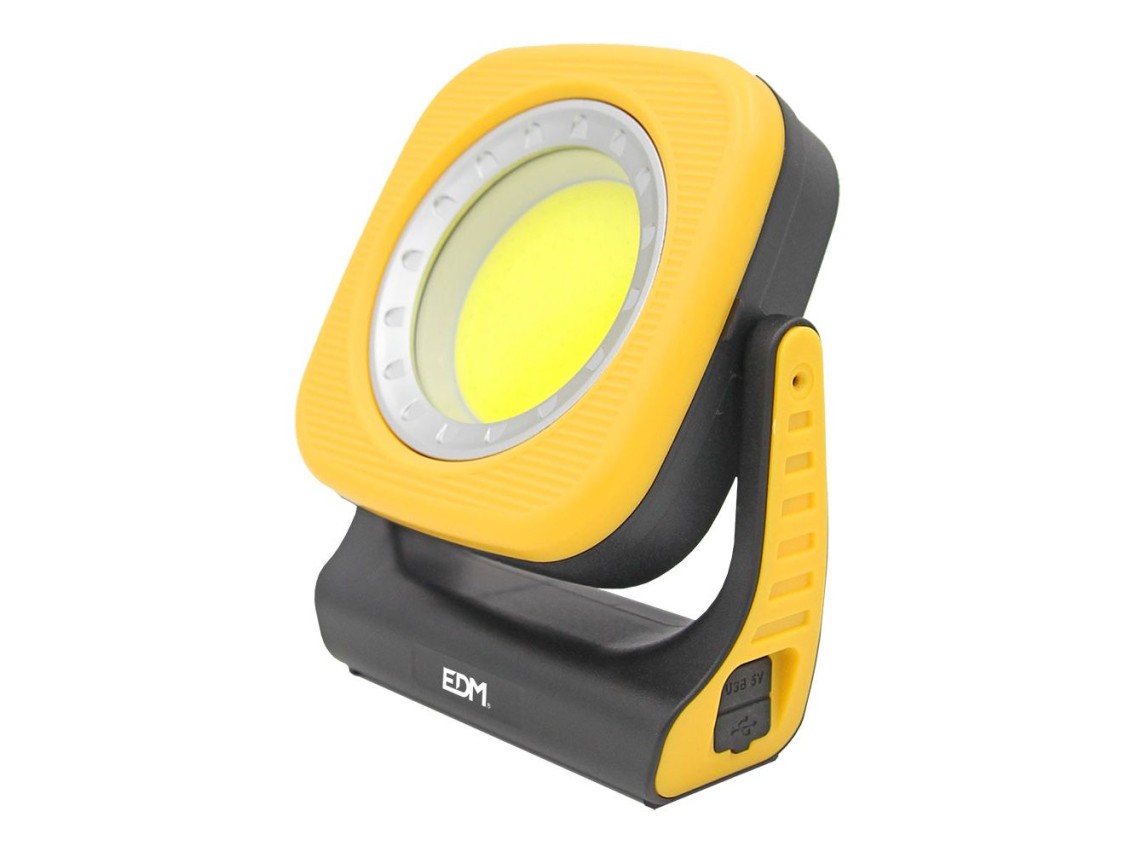 Luz de trabalho led recarregável 1.000lm 10w