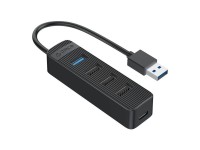 Adaptador Orico USB para USB 3.0 + 3 hubs USB 2.0 (preto)