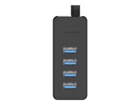Adaptador Orico W5P-030 USB para 4 hubs USB 3.0 (preto)