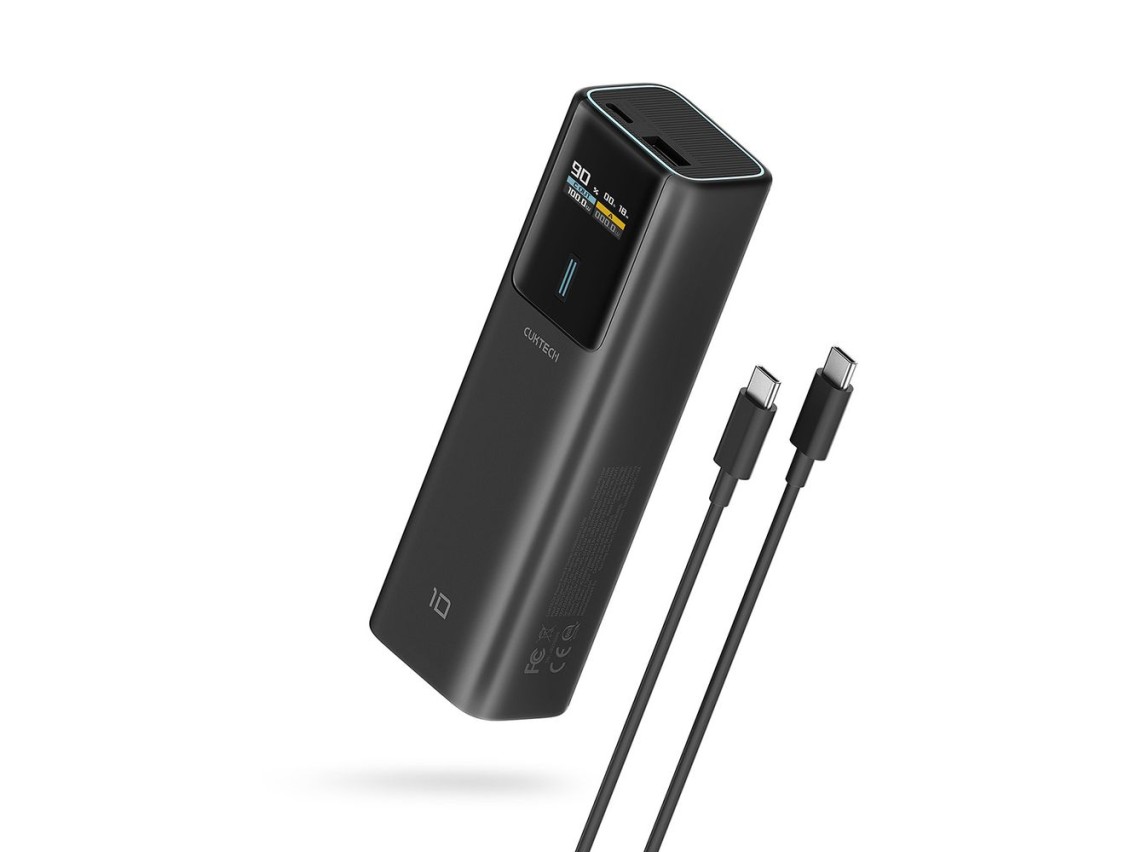 Powerbank Cuktech CKPB100PGLBL 150W 10000mAh USB-C USB-A - preto