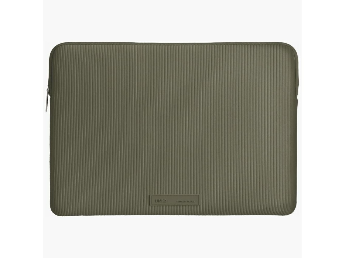 Uniq Cyprus Ridge Edition Laptop Sleeve bag for a 14" water-resistant neoprene laptop - green
