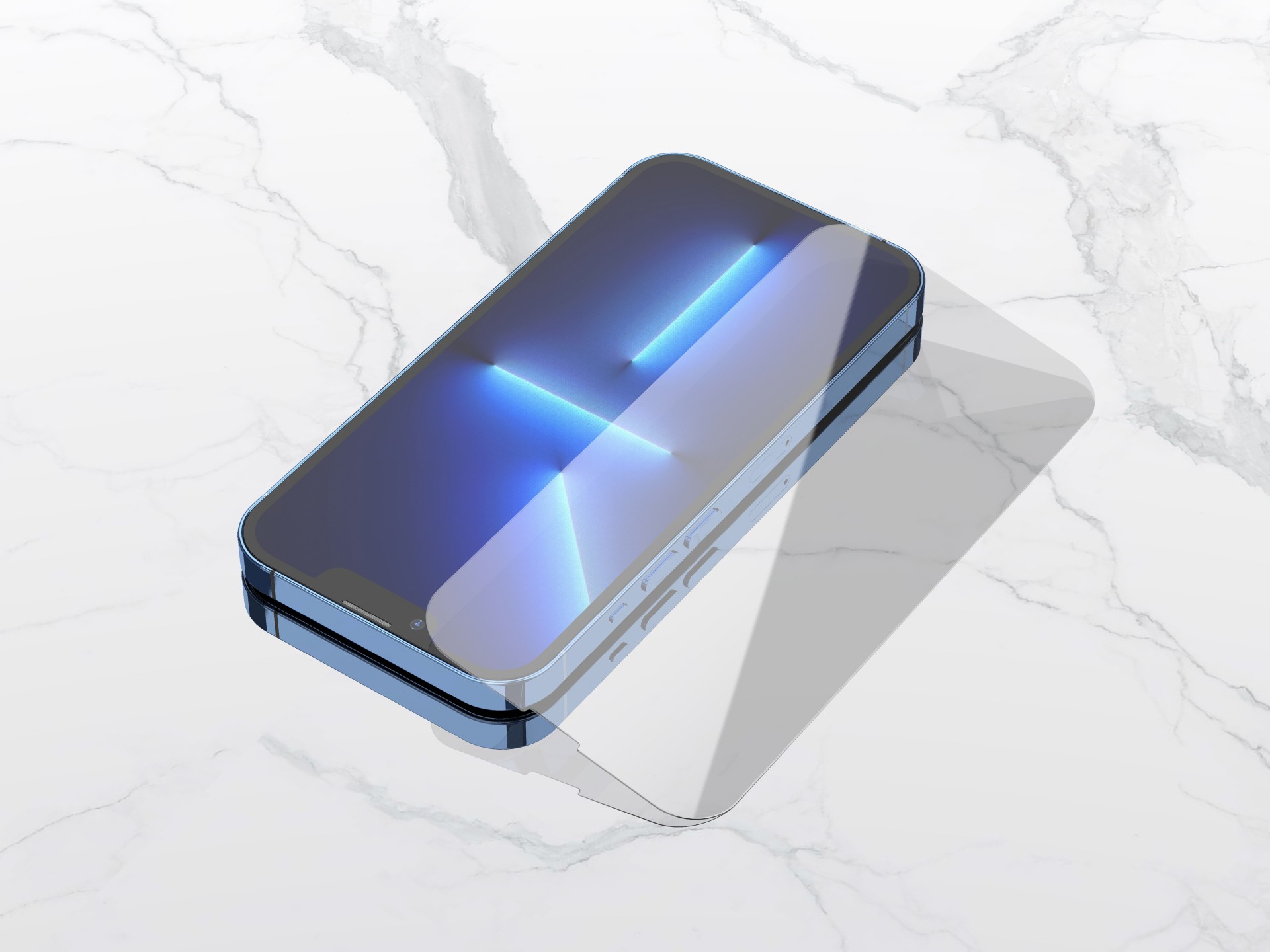 Protector de pantalla de vidrio templado Techancy para iPhone 17 Air KW1700, 0,33 mm, ultrafino, ant