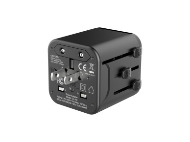 Techancy Universal Travel Adapter MB2502 Converter Worldwide Socket 2500W 10A Compatibility UK EU US
