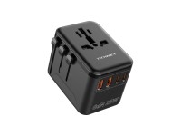 Techancy Universal Travel Adapter MB2503 Converter World Socket GaN 25W 2500W 10A Compatibility UK E
