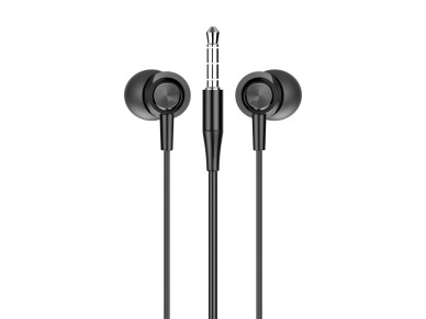 Techancy Auriculares Intra TD8025 Fio 3.5mm Estereo com Microfone Cabo 1.2M Cancelamento Ruido Som H