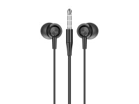 Techancy Auriculares Intra TD8025 Fio 3.5mm Estereo com Microfone Cabo 1.2M Cancelamento Ruido Som H