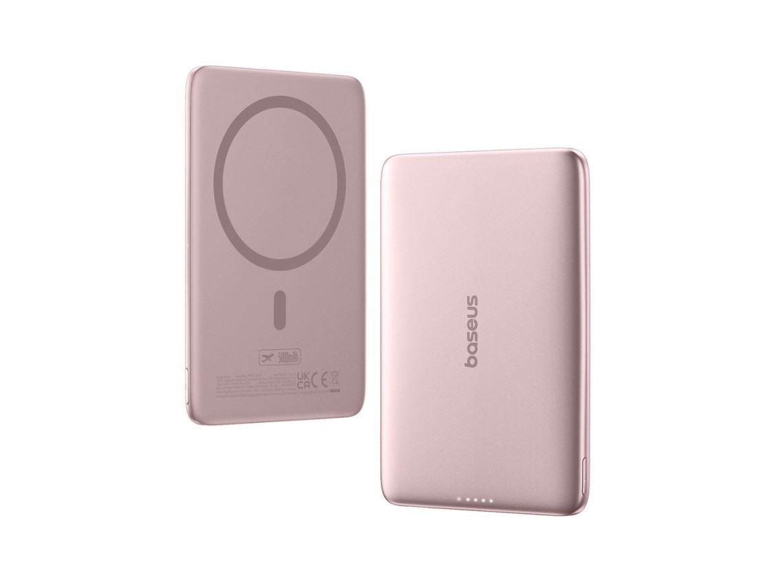 Batera externa ultradelgada Baseus PicoGo AM41 de 5000 mAh y 20 W, compatible con MagSafe, con cabl