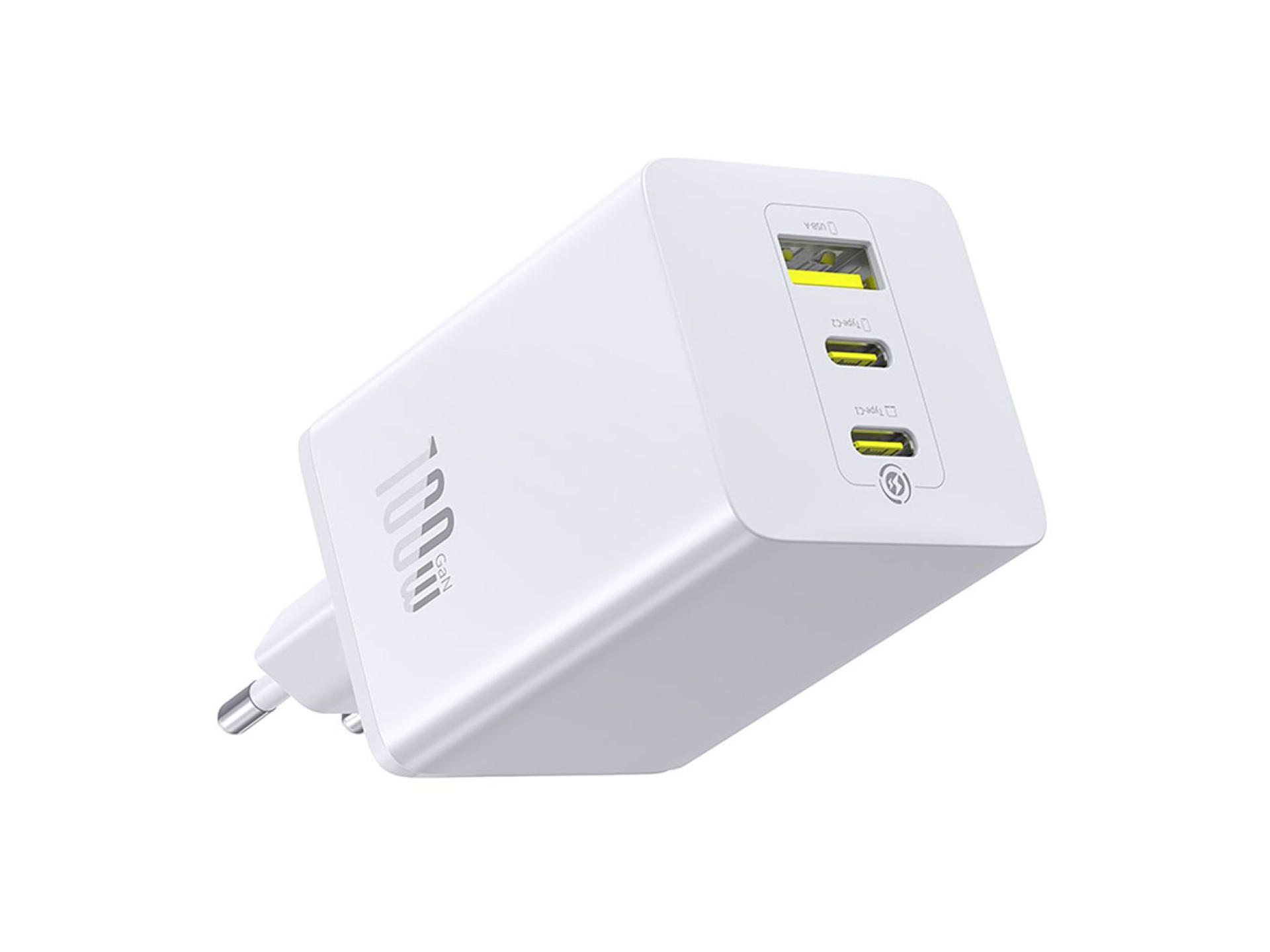 Baseus EnerFill FE11 2 x USB-C / USB-A 100W Wall Charger - White