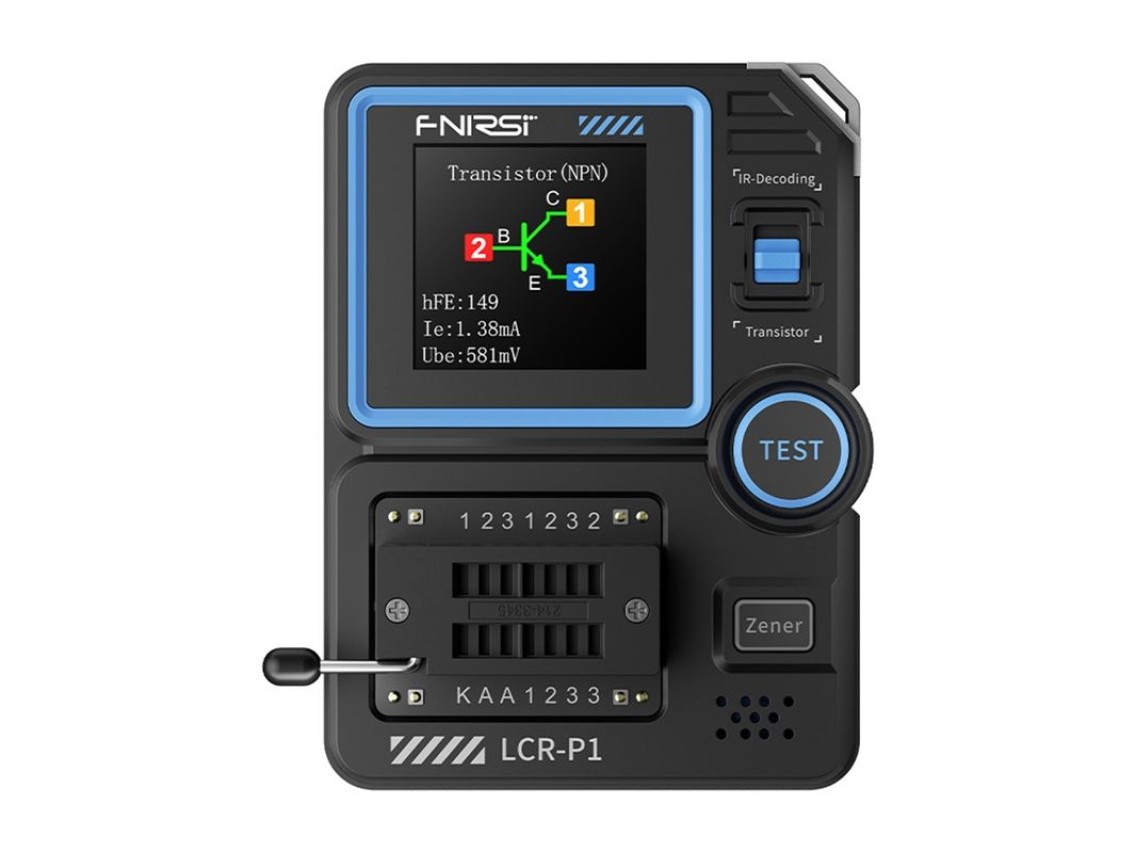 FNIRSI LCR-P1 multifunctional capacitor and transistor tester