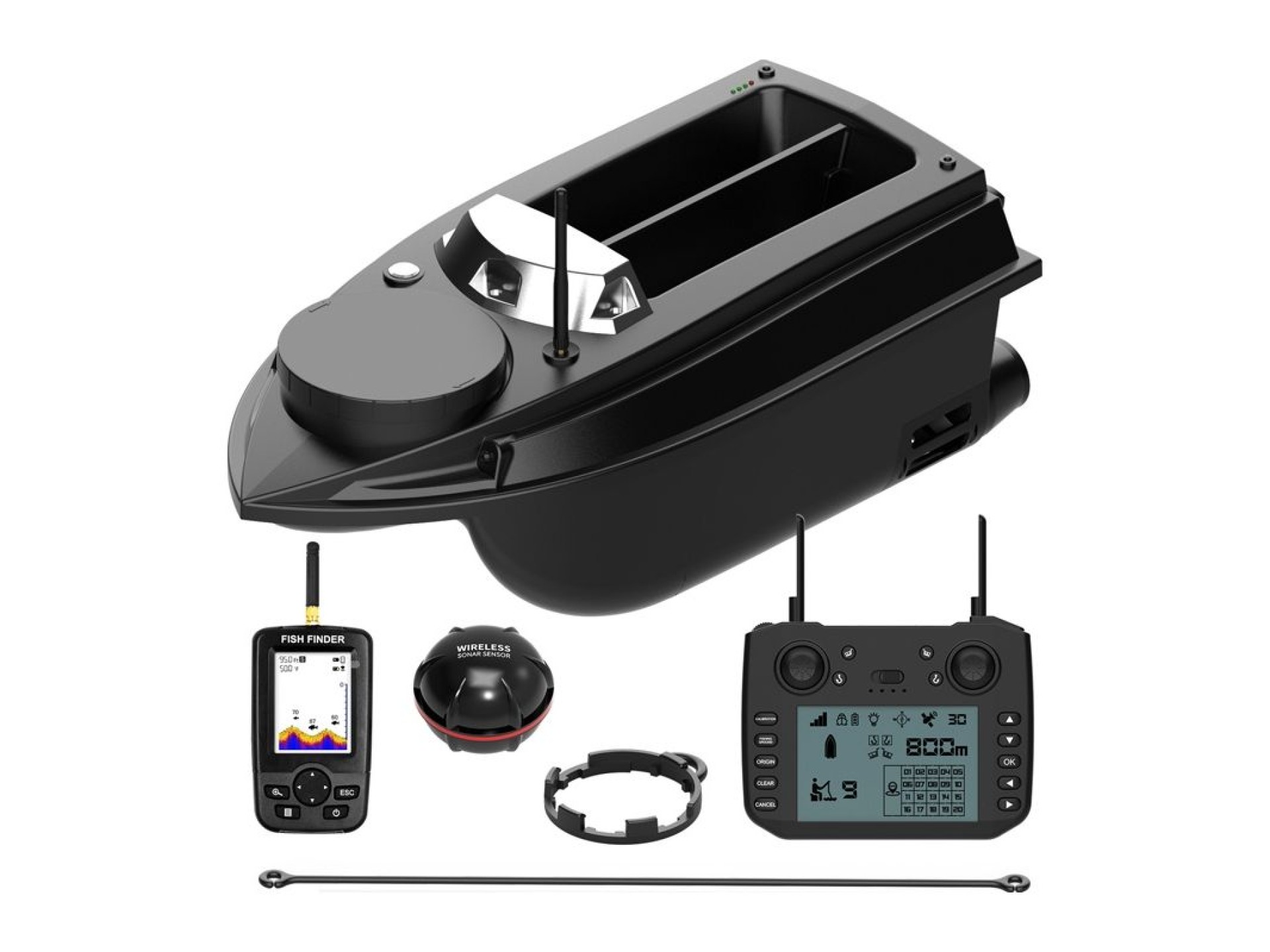 Sonda de pesca Flytec V030, batería de 20000 mAh, barco cebador