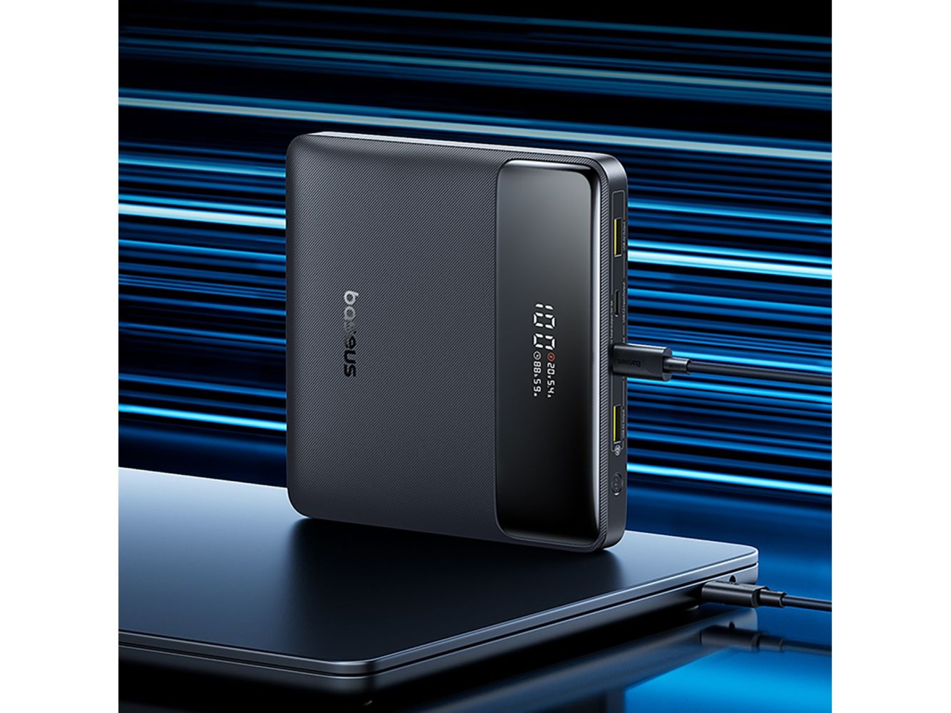 Baseus Blade H1 20000mAh 100W Powerbank with Display - Black